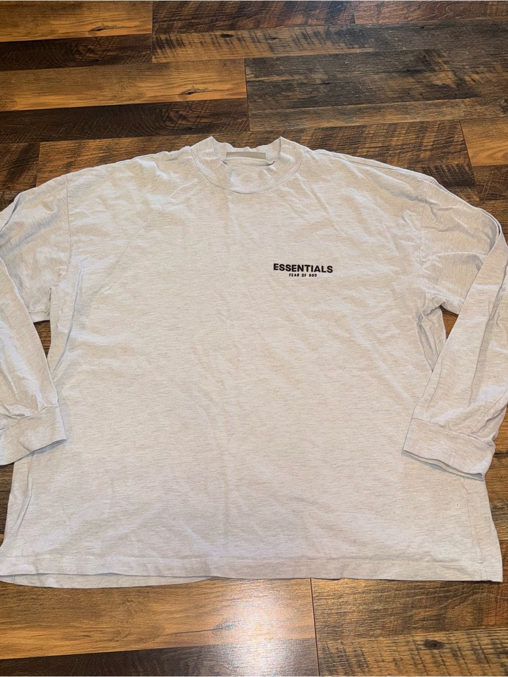 Essentials Long Sleeve Crewneck Shirt - Light Gray